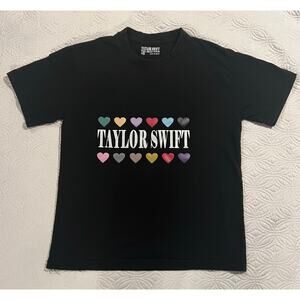 New Taylor Swift Eras Tour Hearts Black XS